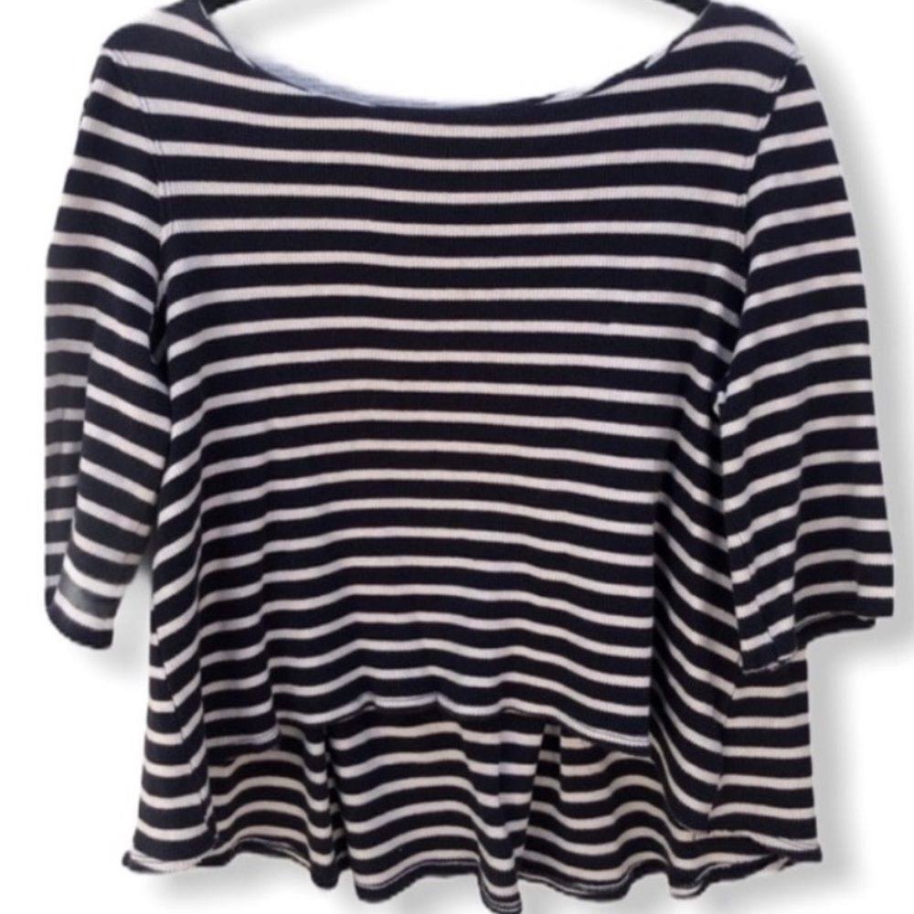We The Free‎ Striped Navy Top